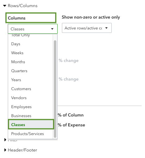 Customize Reports In QuickBooks Online